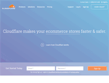 Tablet Screenshot of cloudflare.com